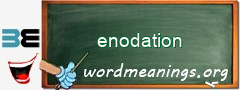 WordMeaning blackboard for enodation